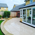 Beige porcelain paving